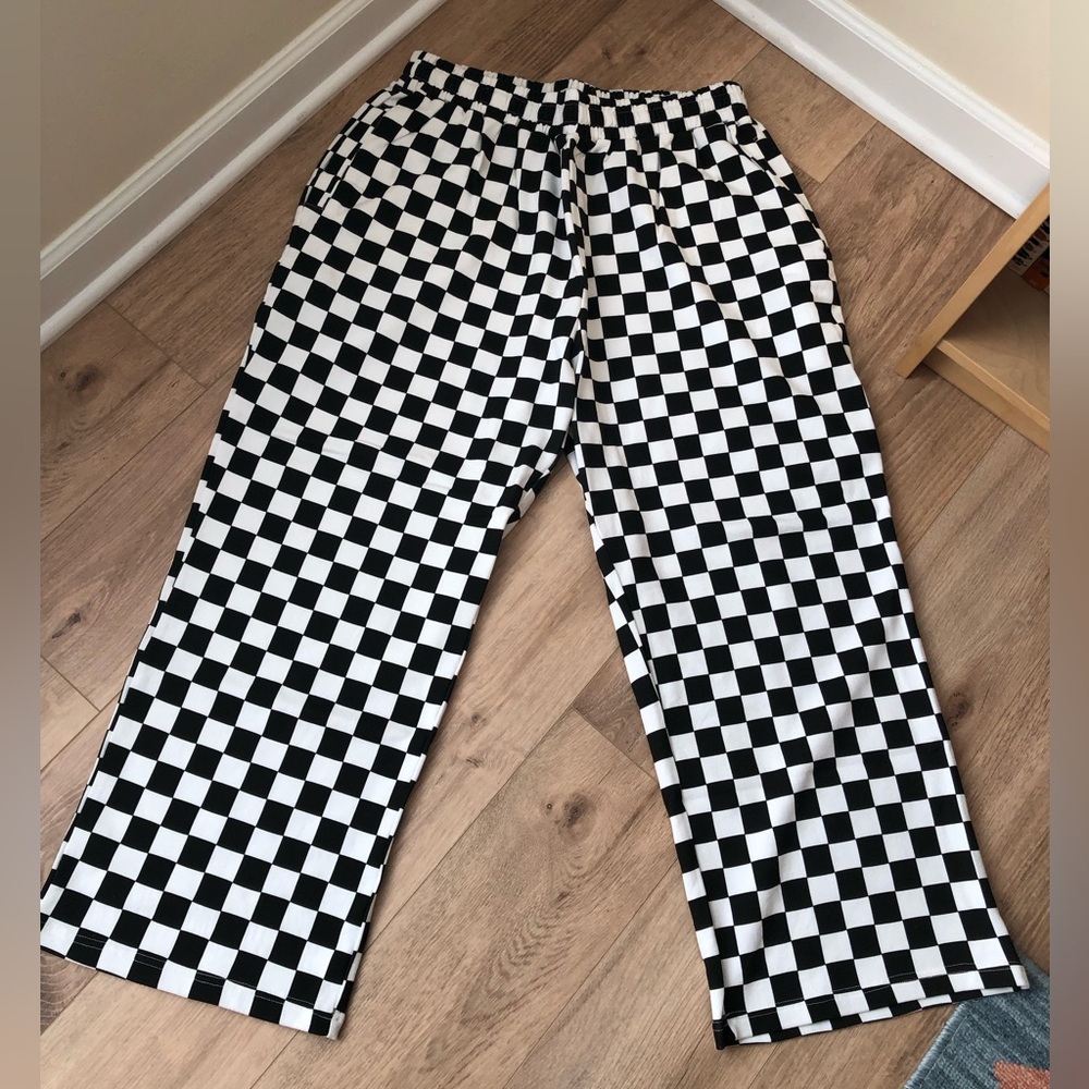 Shiny By Nature Checkerboard Pants Size 2XL